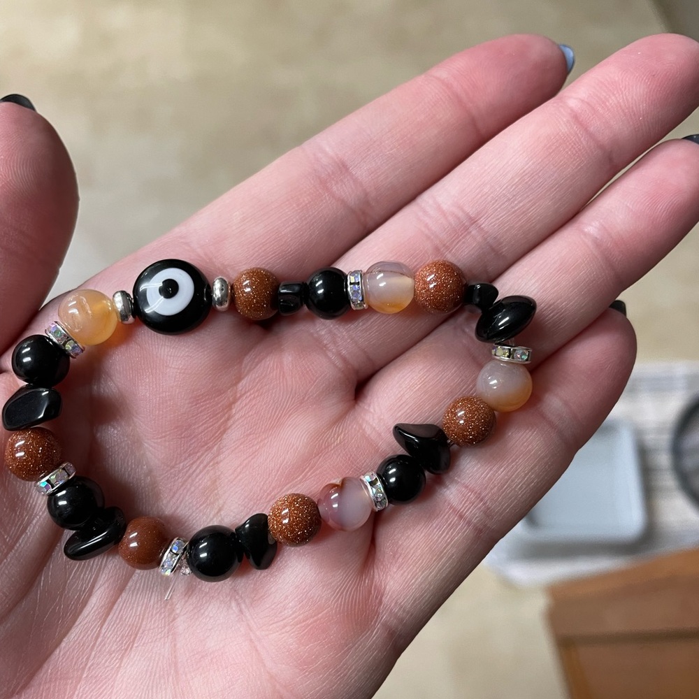 Fall Colored Evil Eye Bracelet